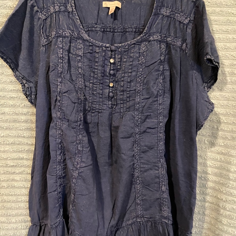 2X Denim Top by Established 1962